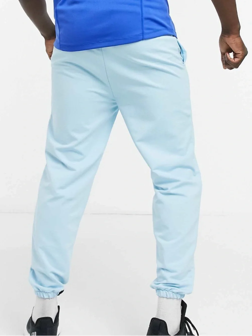 NEW - ASOS - TAPERED BLUE JOGGER SWEATPANTS